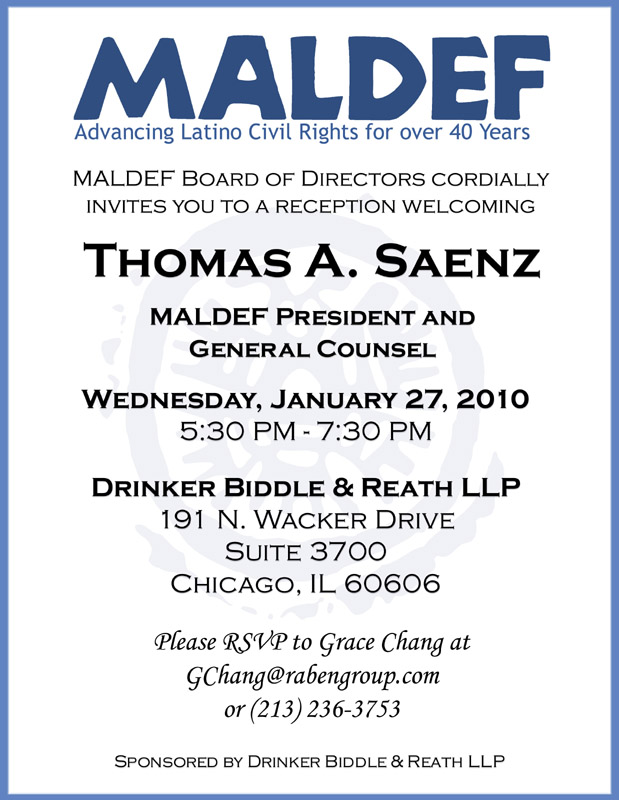 Chicago Welcome Reception: January 27, 2010