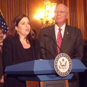 Claudine Karasik and Senator Patrick Leahy